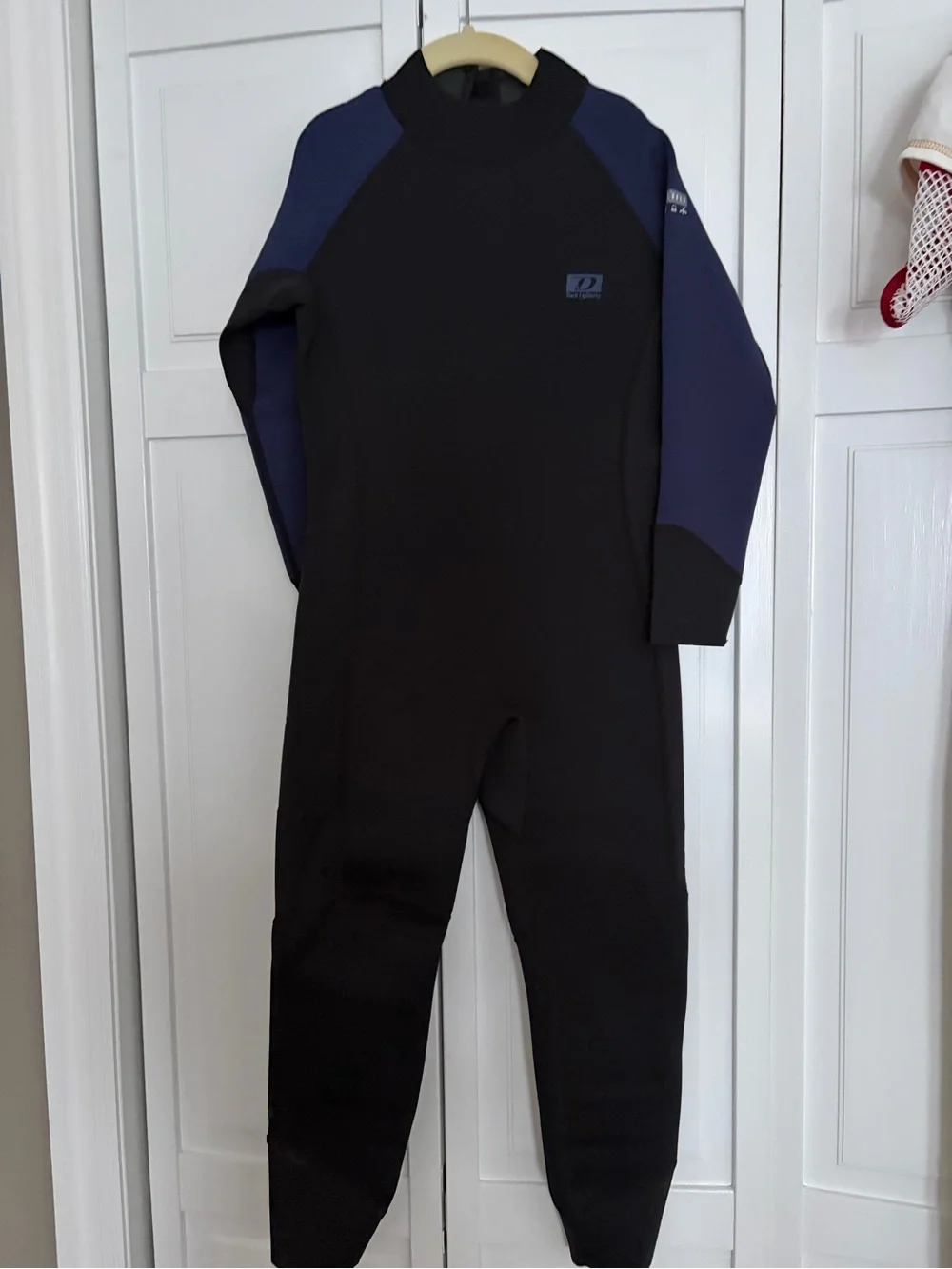 Youth Black and Navy Wetsuit One-Piece - Performance Swim